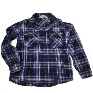 H&M Boys Blue Button Down shirt Sz 6X Preppy School Casual